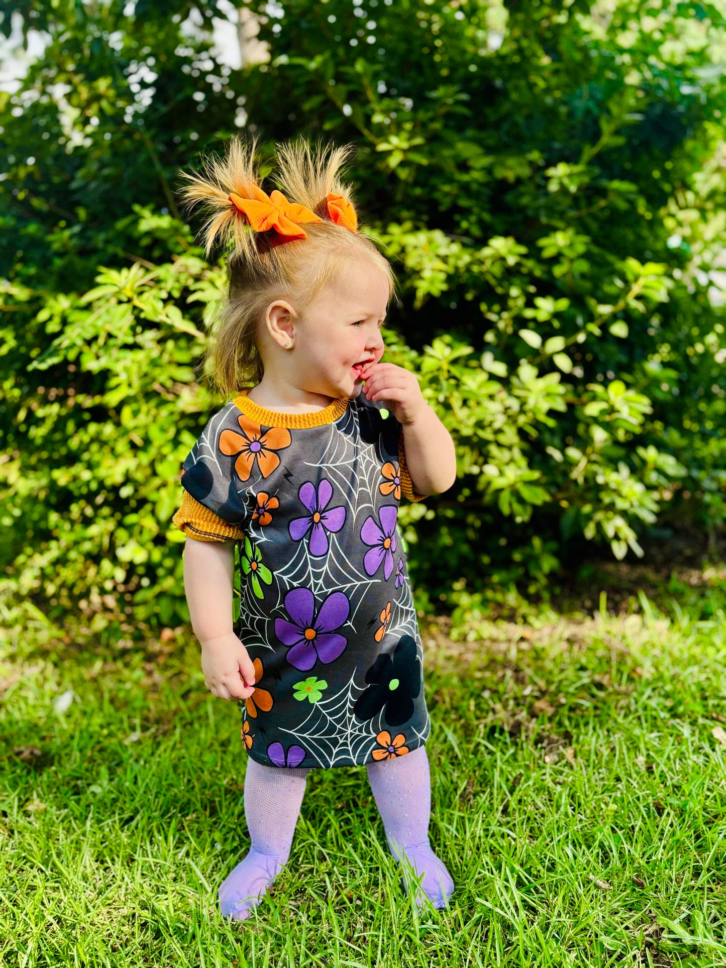 Spider web tee dress💜🧡