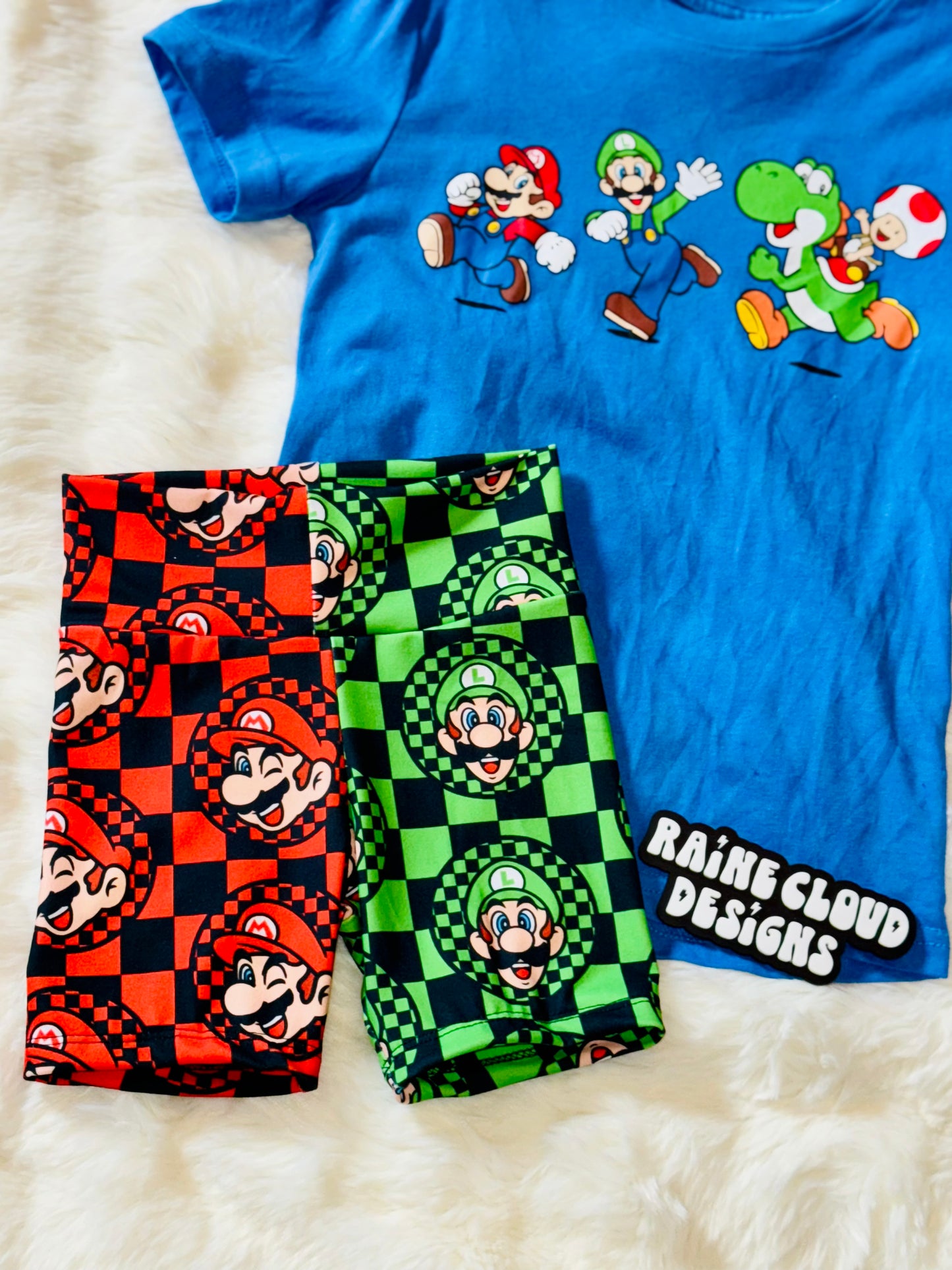 Red & Green split bikers