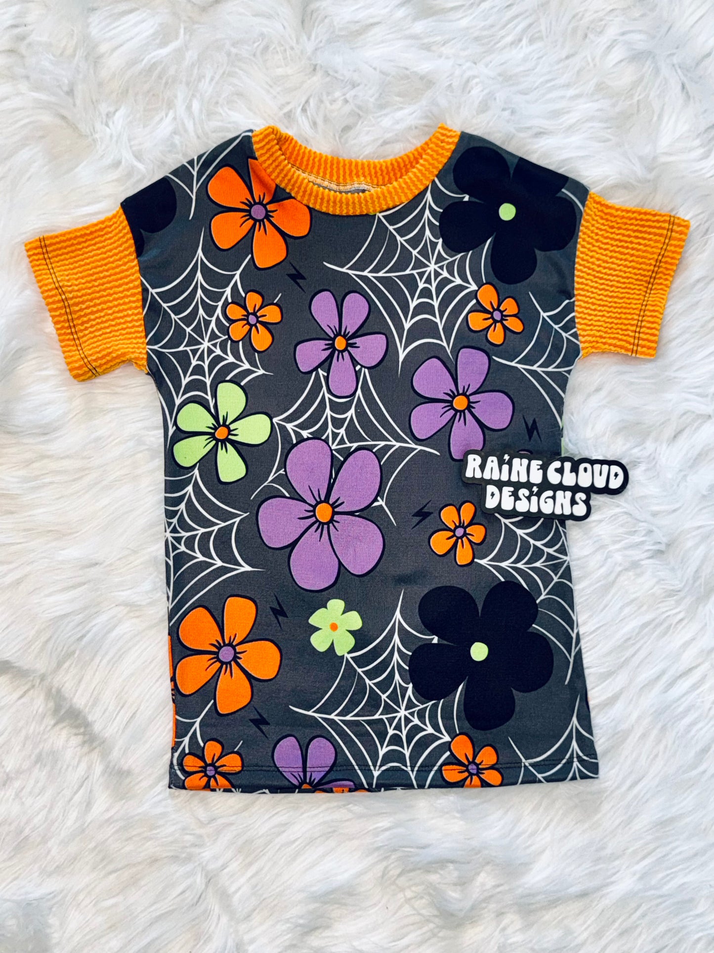 Spider web tee dress💜🧡