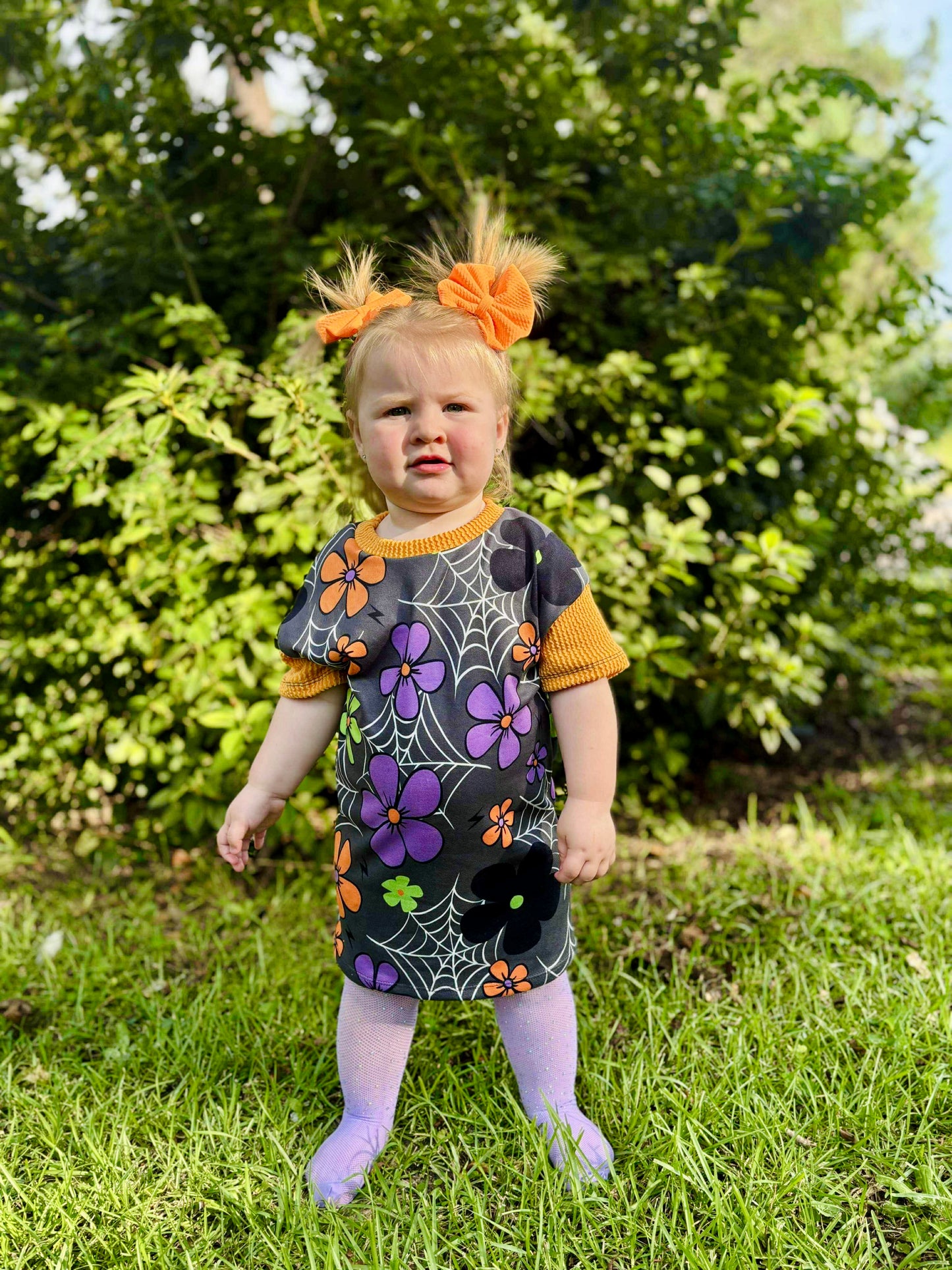 Spider web tee dress💜🧡