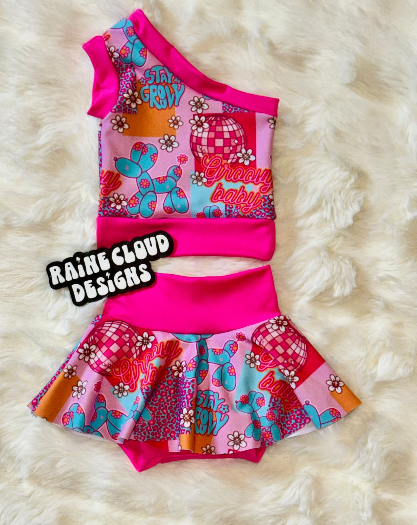 Mystery one shoulder tank sets