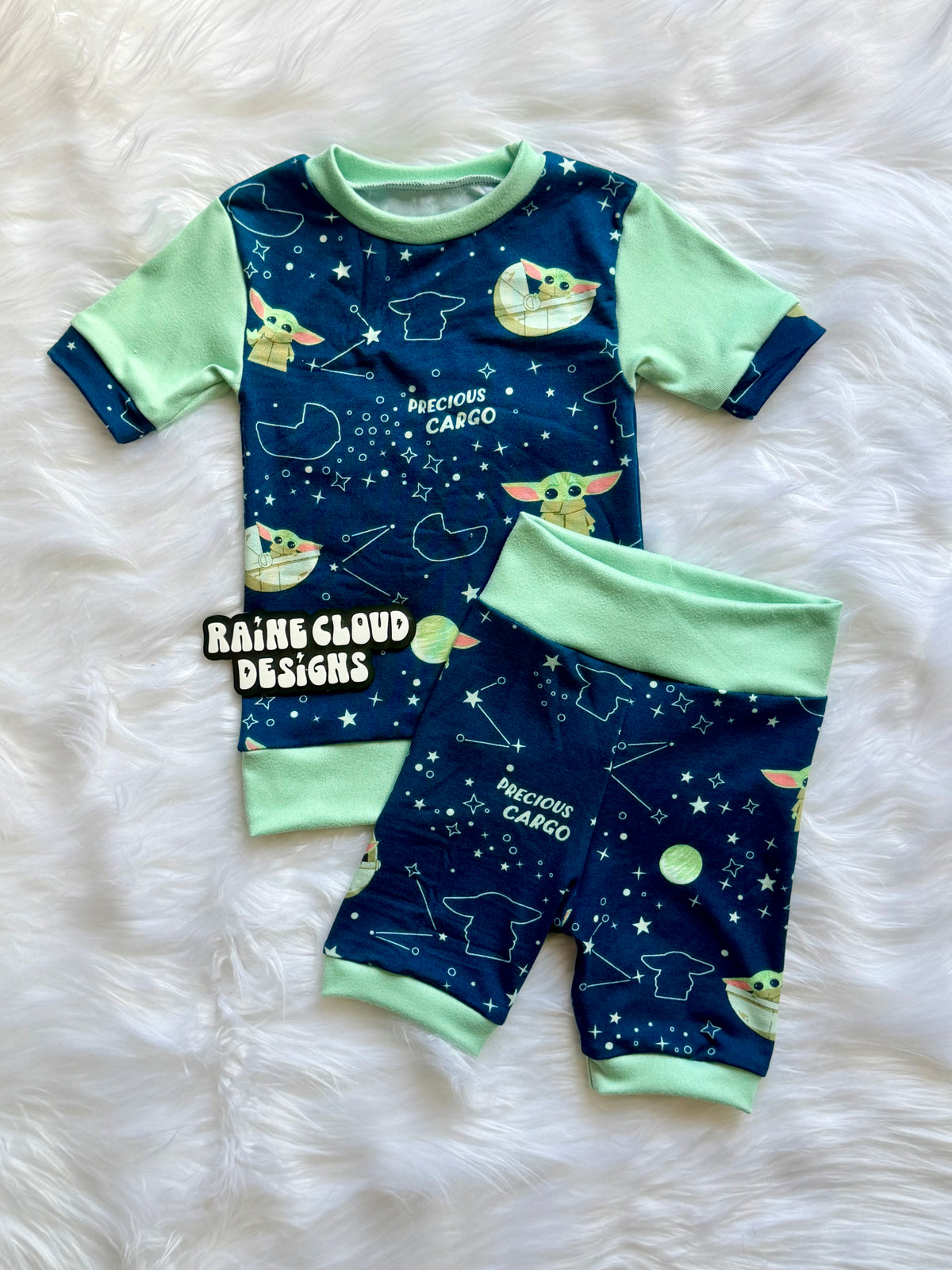 Precious cargo shorts sleep set