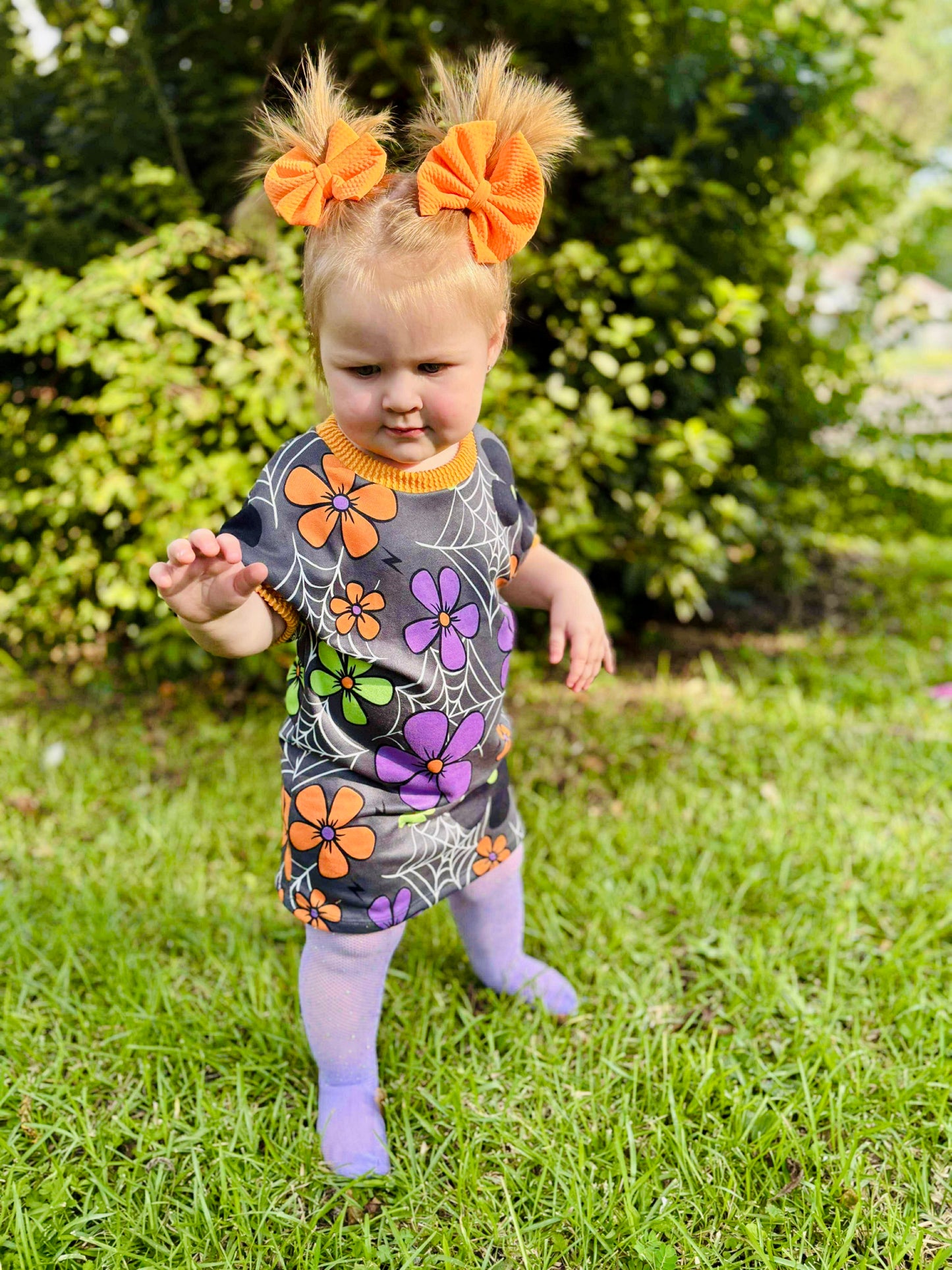 Spider web tee dress💜🧡