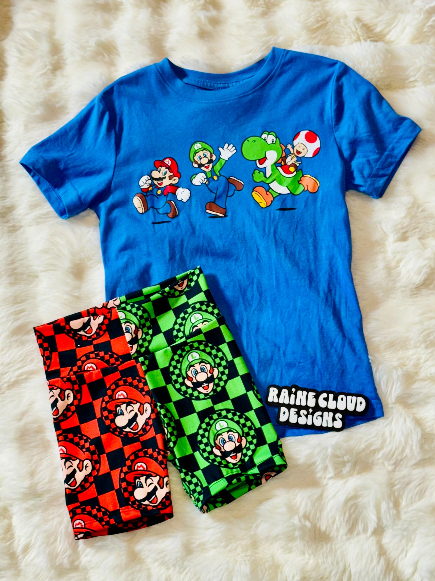 Red & Green split bikers
