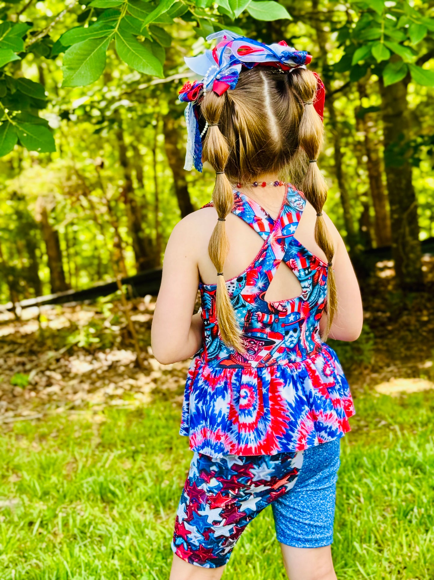 Horror reversible peplum