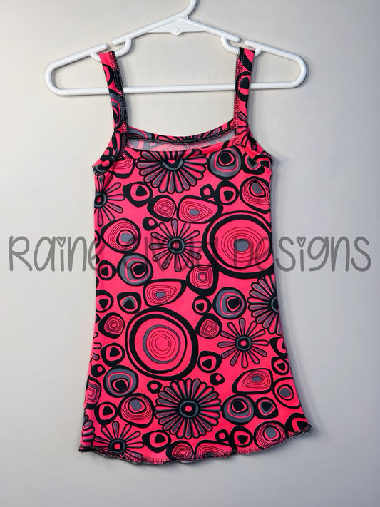 Pink & silver cami dress