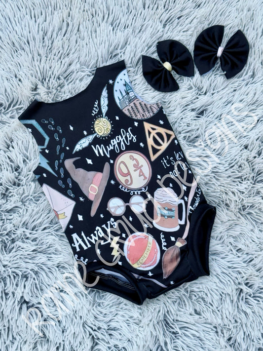 HP romper w/ piggies