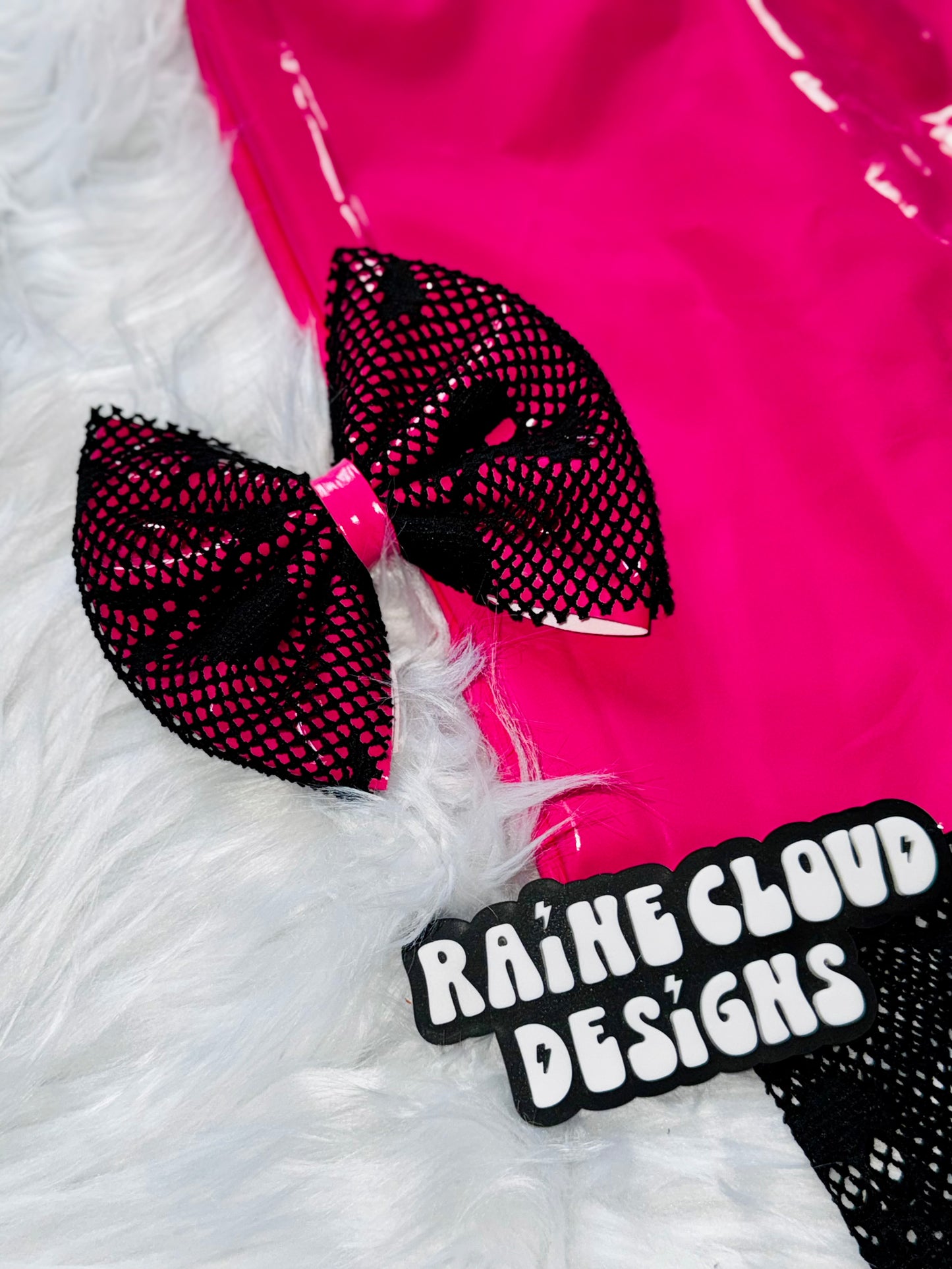 Pink pleather pencil skirt🩷
