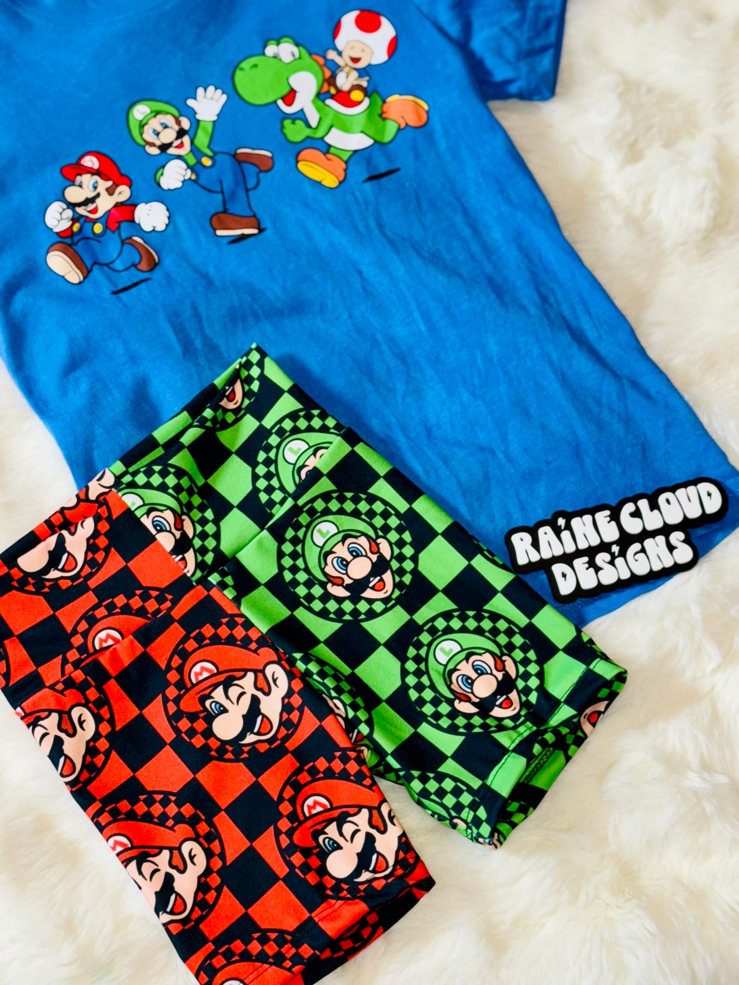 Red & Green split bikers