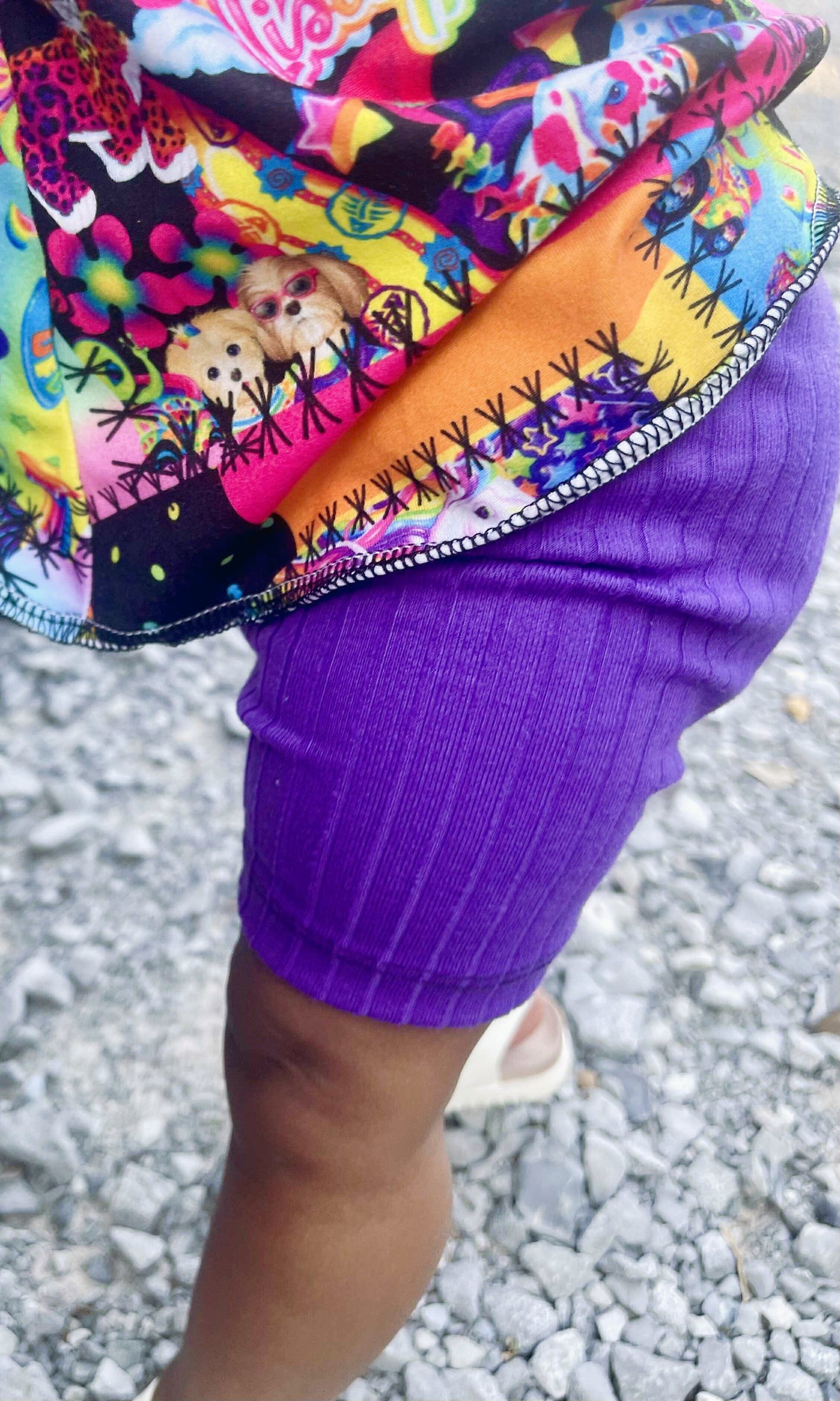 Purple bikers